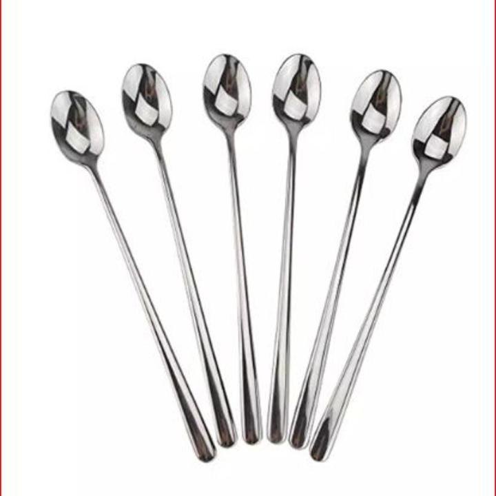 6 Pcs Stainless steel Long Pickle/Tea Spoon