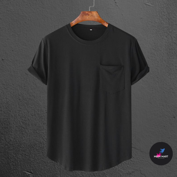Premium%20Quality%20Solid%20Color%20Half%20Sleeve%20T-Shirt%20For%20Men's%20-%20T%20Shirt%20-%20Image%202