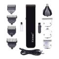 Kemei 4 in 1 Rechargeable Grooming Kit KM-3580 Black. 