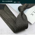 Red Coffee Color Cashew Striped Geometry Pattern 8cm Polyester Tie for Man Groom Suit Wedding Business Necktie. 