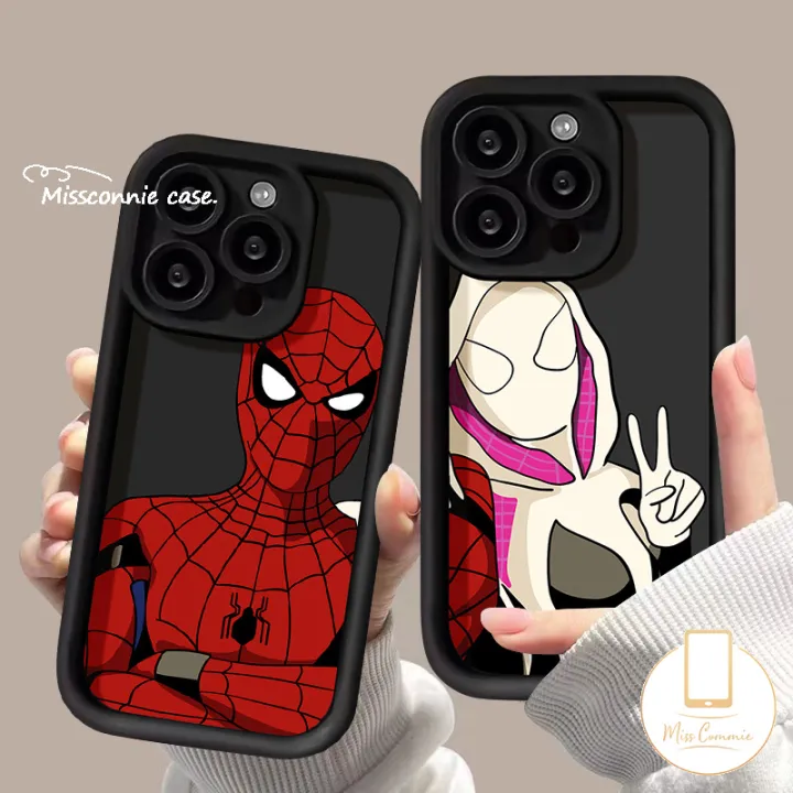 MissConnie%20Couples%20Cool%20Spider-Man%20Phone%20Case%20Compatible%20For%20IPhone%2011%2015%2014%2013%2012%20Pro%20Max%20XR%207Plus%20X%207%206%2015%208%206S%20Plus%20XS%20MAX%20SE%202020%20Angel%20Eyes%20Shockproof%20Soft%20Trend%20Brand%20Anime%20Marvel%20Case%20-%20Image%208