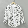 Men's Printed Long Sleeve Shirt.