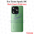 For Tecno Spark 10C Back Panel/Backshell/ Casing + Camera Lens + Side Button With Logo-All Colors Available.