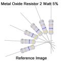 10Pcs-2Watt 3.3 Ohm Resistor Power Resistor 2W 3.3 Ohm Metal Film Resistor 3.3 Ohm Resistor 2 Watt Metal Oxide Film Leads ±5% Tolerance 2 Pin Leads. 