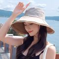 Big Brim Fisherman Hat Women's Summer UV-Proof Sun Hat Women's Korean-Style Trendy Sun-Proof Face Covering Japanese Style All-Matching.