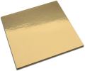 1 pound- Cake Base MDF Board (Golden) 8' INCH (Square Pack of 5). 