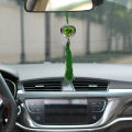 Car Hanging Du ah With Interior Rear view Mirror Decoration Heart shape-Green.