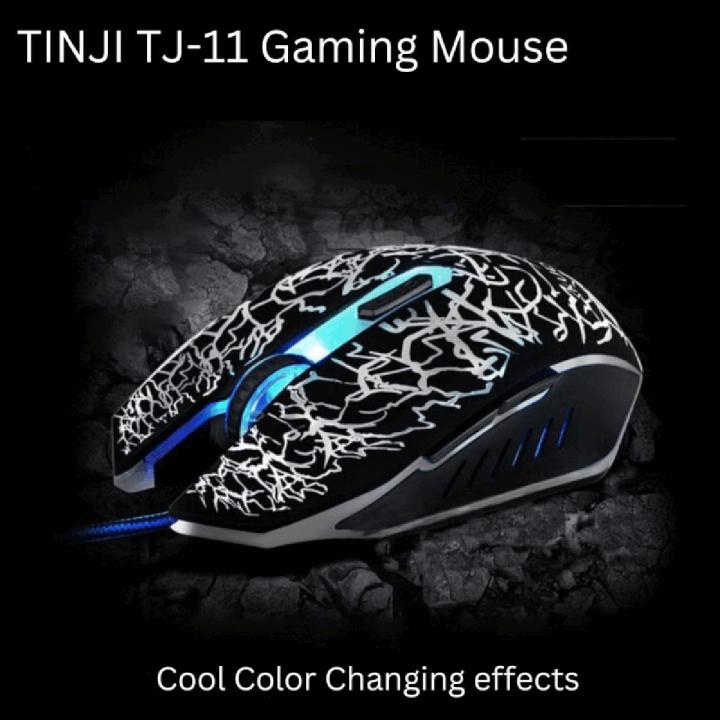 TINJI%20TJ-11%20Gaming%20Mouse%201600%20DPI%20RGB%20Effect%206%20Button%20Nylon%20Cable%20Gaming%20Mouse%20-%20Image%202