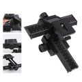 【YIYANGMAOYI111】4 Way Focusing Rail Bracket for DSLR Camera Macro Focus Photography for Canon Sony. 