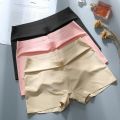 Women's Summer Safety Short Panties Ice Silk Underpant Seamless Anti-glare Ladies Pants Girl Boxer Briefs Cozy Female Underwear.