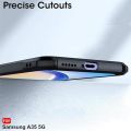 Samsung A35 5G Protective Black Border Crystal Clear Xundd Mobile Back Case Cover.
