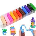 12-Color Air Dry Clay Set - Soft & Lightweight, Non-Toxic Modeling Clay with Sculpting Tools for Kids - Creative Craft Kit.
