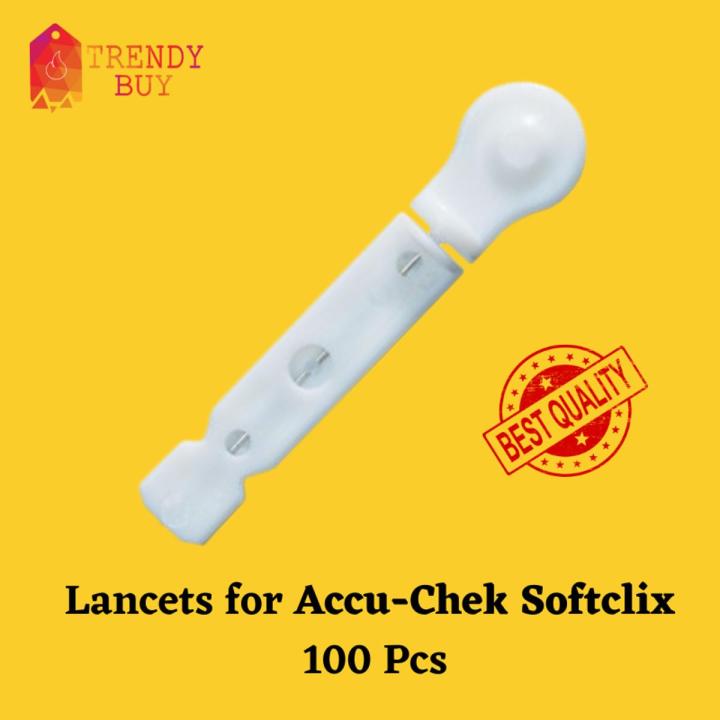 Blood Lancets 100pcs for Accu Chek Softclix Lancing Device Twist Type 30G Single Use Sterile Needle