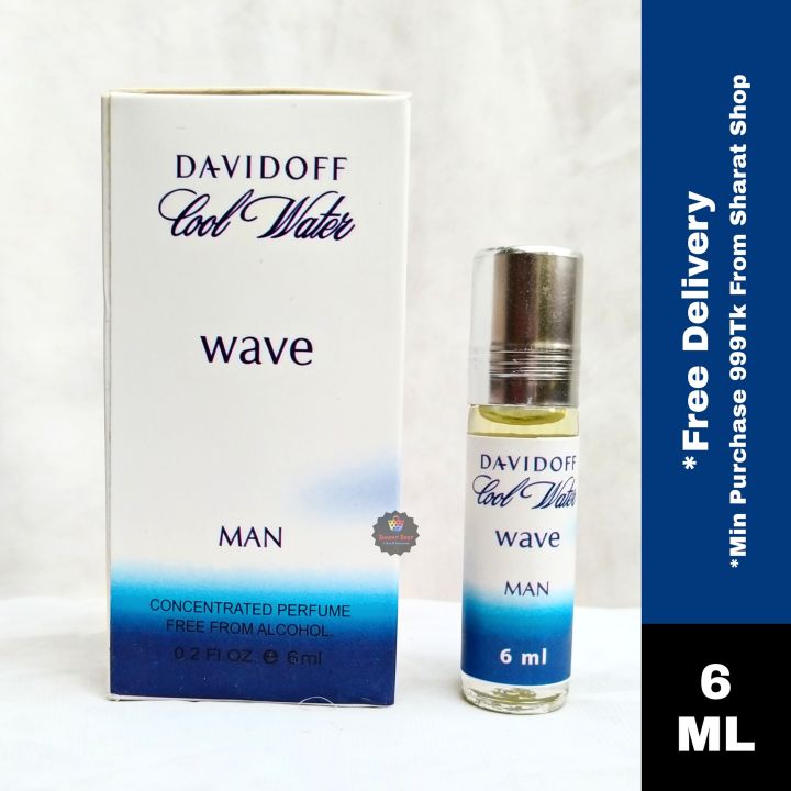 Cool Water Wave Concentrated Perfume Oil Long Lasting Non