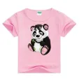 Kids Cartoon Funny Panda T-shirts Summer Costume Baby Boys Girls Clothing Children T Shirts Children's Wear. 