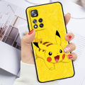 Cute Pokemon Pikachu For Xiaomi Redmi Note 12 12S Turbo 11 11T 11S 10 10S 9 8 8T 7 Pro Plus 5G Black Phone Case Cover.