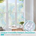 Window Privacy Film Stained Glass Window Clings 3D Rainbow Decorative Stickers Non Adhesive Static Vinyl Frosted.