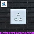 Classic 3 Gang 1 Way Wall Switch- 1 Piece.