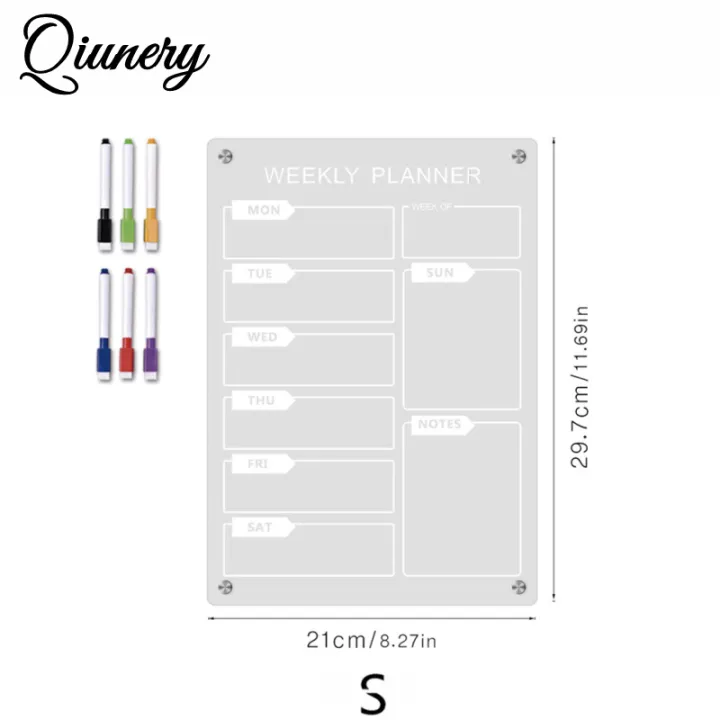Qiunery%20Acrylic%20Calendar%20For%20Fridge%20Magnetic%20Weekly%20Planning%20Board%20Clear%20Memo%20Note%20Board%20With%206%20Markers%20For%20Office%20Home%20School%20-%20Image%208