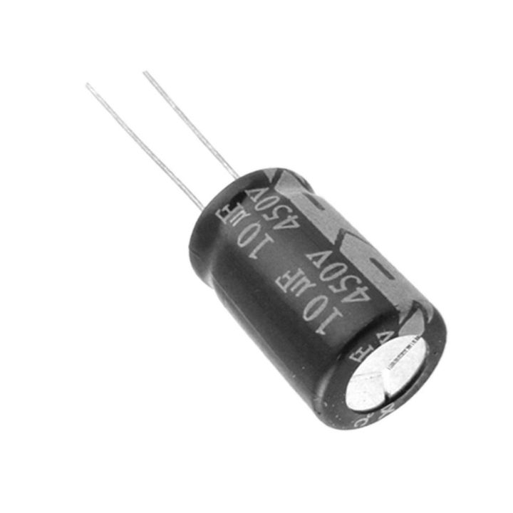 5Pcs-%2010uF%20450V%20RADIAL%20Electrolytic%20Capacitor%2010uF%20450V%20Radial%20Polarized%20Aluminum%20Electrolytic%20Capacitors%202%20Pin%20Leads%20Connections%20Leg%20-%20Image%203
