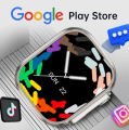 SMART WATCH Premium Quality Android WISME WS10 Ultra Full HD -  Display  (First Time in Bangladesh) (2024) - 3 x Silicon Straps, 8MP Camera, 4G/5G Smart Watch 8GB RAM , 128GB Internal Storage. 