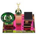 Miniature Figurines Garden Ramadan Crafts Muslim Kaaba Clock Tower Model Islamic Architecture Handicrafts Home Desktop Decor - Clock.