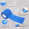 1 Roll of Gauze Medical Bandage Self-adhesive Breathable Elastic Bandage for Sports Fixed Fingers Wrists and Legs 2.5cm/5cmx4.5m.