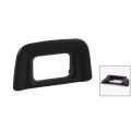 【3C VictoryEagle】Black Rubber Wrapped Eyecup DK-20 for Nikon D5100 & Black Plastic Camera Body Rear Lens Cap. 