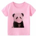 Summer Boys Girls Short Sleeves T-Shirts 2022 Children's Tshirt Pink Panda T Shirt Baby Girl Tops Kids Tees Girls Tops Casual.