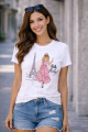 Fashion Tops Ladies Short Sleeve Casual Girl's Print Cotton&Polyester new T-Shirt For women.