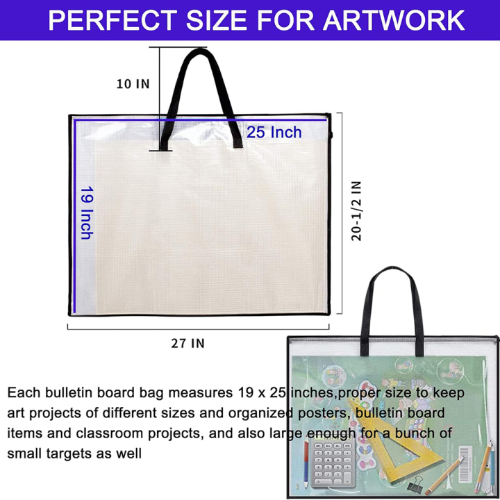 Document%20Organizer%20Bag%20Art%20File%20Folder%20Art%20Portfolio%20Bag%20Durable%20Art%20Portfolio%20Organizer%20PVC%20Storage%20Pocket%20-%20Image%202