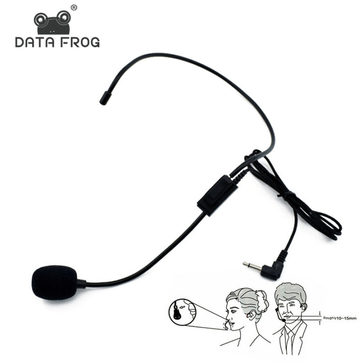 【HOT SALE】 DATA FROG 3.5MM Wired Microphone For Live Broadcast Noise Cancelling For Podcast Recording Studio Streaming Desktop PC