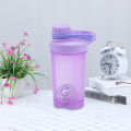 600ml Protein Powder Shaker Bottle with Scale Portable Water Bottle Protein Powder Shake Cup for Gym Ffitness Shaker Slushy Cup. 