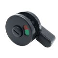 Universal Bolt Bathroom Door Lock Catch Plastic WC Lock Black Vacant Engaged Toilet Lock Cubicles.