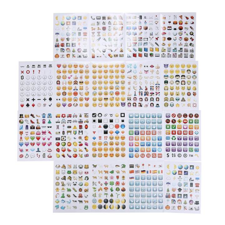 Emoji%20Stickers%2019%20Sheets%20912%20With%20Happy%20Faces%20Kid%20Stickers%20For%20Phone%20Facebook%20Twitter%20-%20Image%202