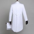 Mens Tailcoat Formal Tuxedo Dress Suit Swallow Tail Coat Male Wedding Jacket Suits Blazers Party Wedding Dance Magic Performance.