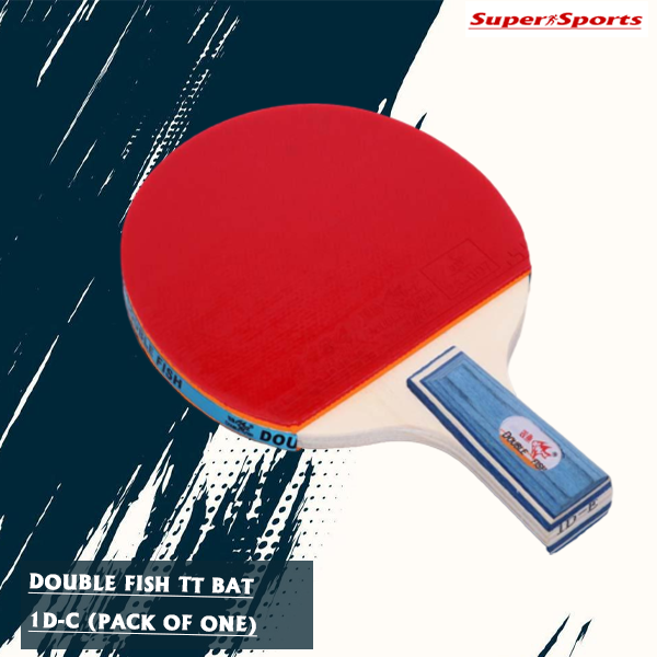 Table tennis bat Double fish 1D-C Single with packet - super sports
