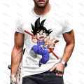 Vegeta gym Dragon Ball new tops 110-6xl Goku hip hop t shirt for men essentials tshirt oversized clothing fashion anime Y2K.