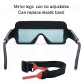 Welding Goggles Auto Darkening Solar Powered Welding Glasses Mask Helmet Welder Safety Protective Goggles Welder Glasses.