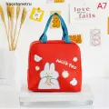 HAOS New Cartoon Insulated Lunch Bag Zipper Lunch Bag Bag Aluminum Film Thickened Large Capacity Portable Lunch Box Bag n. 