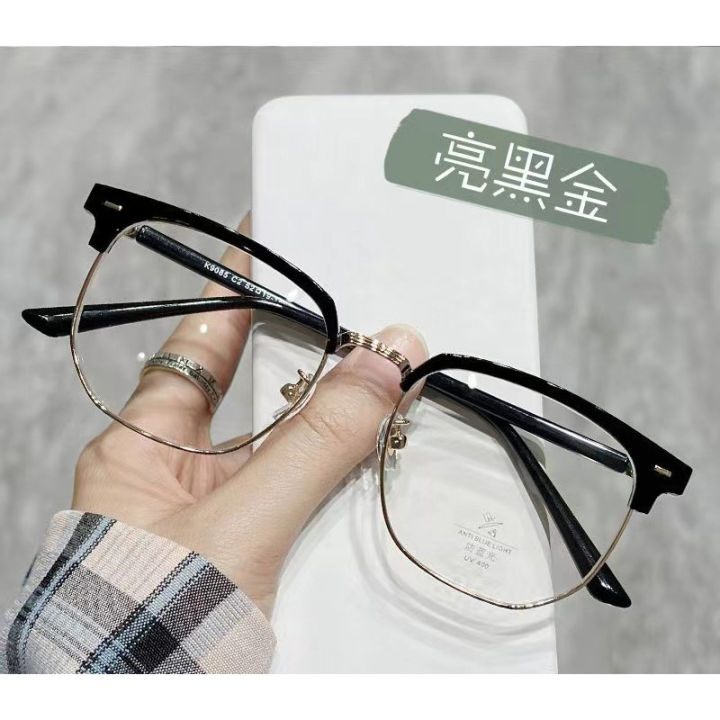 Literary%20style%20myopia%20glasses%20anti-blue%20light%20men's%20student%20ultralight%20spring%20comfortable%20half-rim%20glasses%20frames%20women's%20wholesale%20-%20Image%203