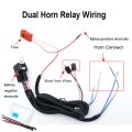 Universal Motorcycle Car Horn Relay 80A Waterproof Wiring Harness Relay Kit Compatible (Horn Not Included). 