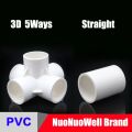 20-32MM 3D 3/4/5/6 WAY Cross Joint Fitting Elbow Connector DIY PVC Socket Pipe UPVC Hydroponic System Penyambung Paip Flange. 