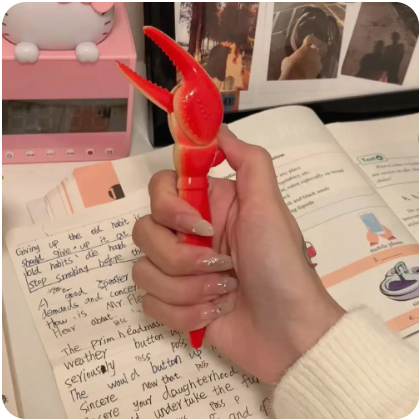 1/5Pcs%200.5Mm%20Attractive%20Animal-themed%20Pen%20Adorable%20Lobster%20Claw%20Crab%20Claw%20Gel%20Pens%20For%20Kids%20Fun%20Novelty%20Ballpoint%20Pens%20With%20For%20School%20-%20Image%202