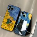 Van Gogh Starry Sky Art Phone Case For 14 Pro Max For Apple Iphone 13 14 15 12 Mini 11 Xr X Xs Pro Max 8 7 6 Plus Back Cover.