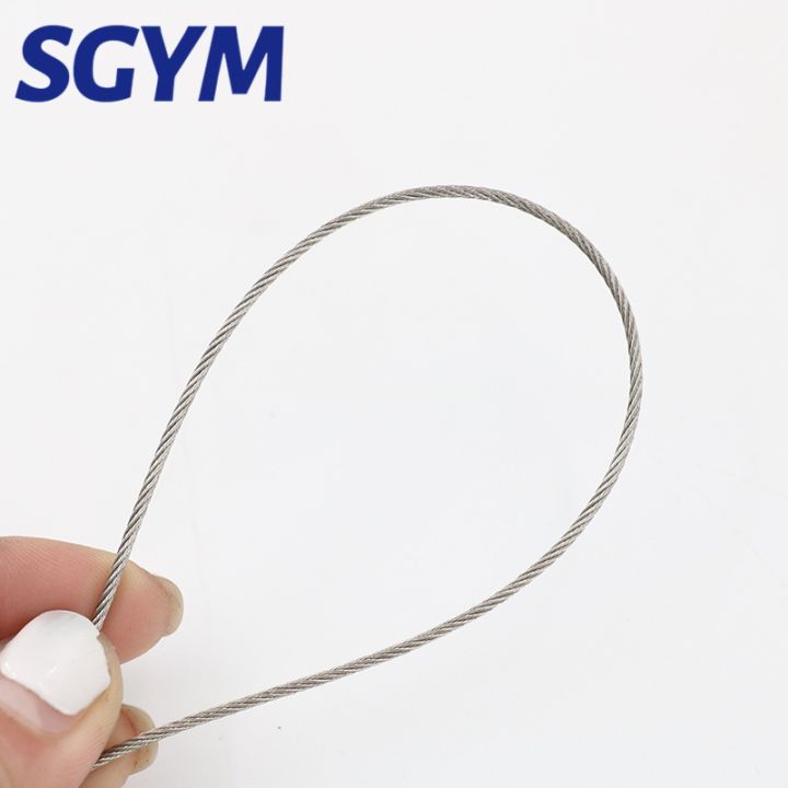 304%20Stainless%20Steel%20Wire%20Rope%20Soft%20Fishing%20Lifting%20Cable%207%C3%977/7*19%20Clothesline%200.8mm%201mm%201.5mm%202mm%203mm%204mm%20Aluminum%20sleeve%20-%20Image%204