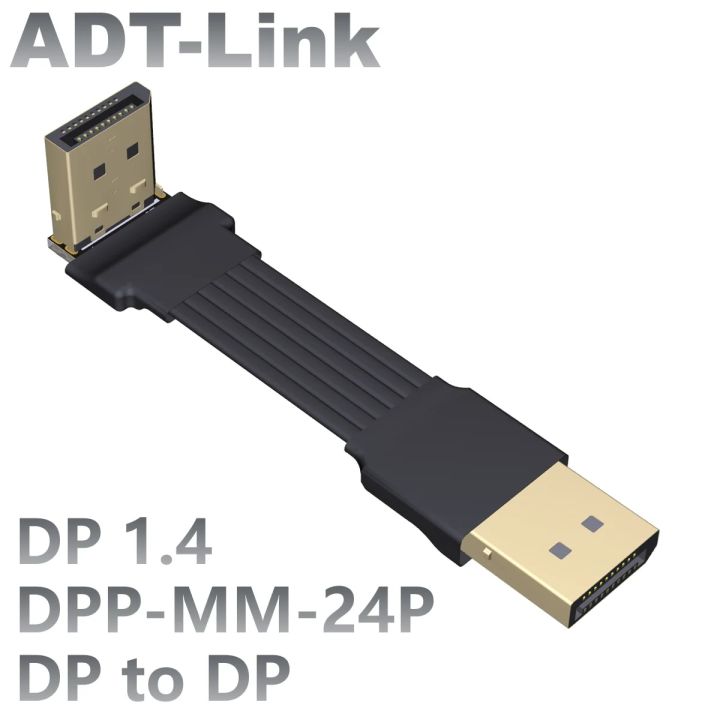 Displayport Ribbon ADT-Link Shielded DisplayPort V1.4 Flat Cable 165Hz Display Port ...