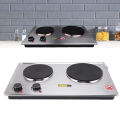 Double Headed Electric Heating Stove Embedded High Power Electric Heating Stove Stir Frying Desktop Stove EU 220V.