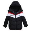 Baby Boys Hooded Cotton-Padded Jacket Winter Warm Fleeced Coat Top for Kids. 