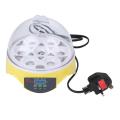 UK Plug 7 Eggs Mini Digital Automatic Temperature Control Egg Turning Incubator Transparent Hatcher(yellow).. 
